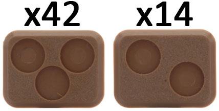 Baser Flames Of War Small Bases With Figure Holes