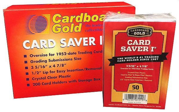 Cardboard Gold Card Saver   Toploaders  200 Stk