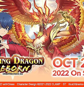 Cardfight  Vanguard Ccg   Will Dress Set 06: Blazing Dragon Reborn Booster Pack Engelsk