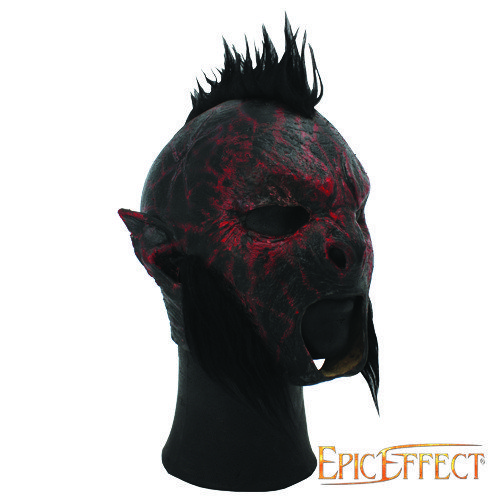 Carnal Orc    Hair Red  Epic Armoury  One Size  Live Rollespils Maske