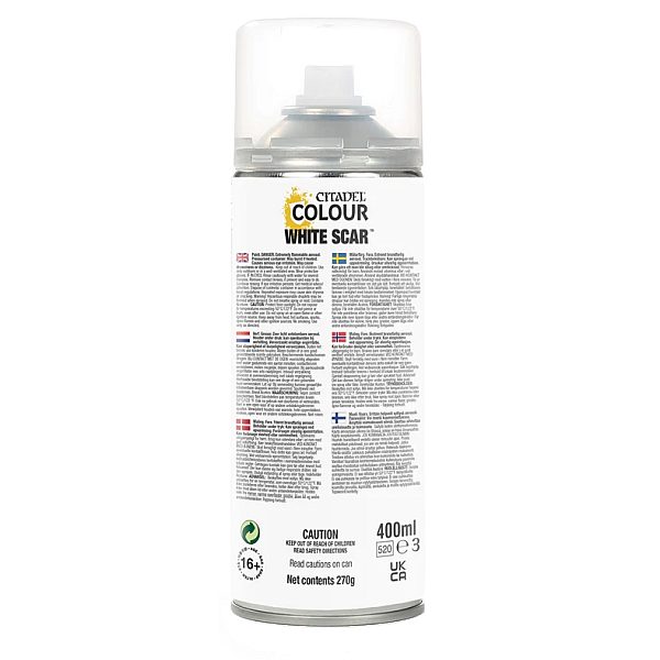 Citadel Primer Spray: White Scar Contrast Undercoat 8020999910206