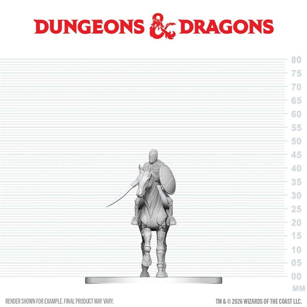 Dungeons Dragons Nolzur Apos Marvelous Miniatures: Nimblewright Steed With Rider Wzk90899
