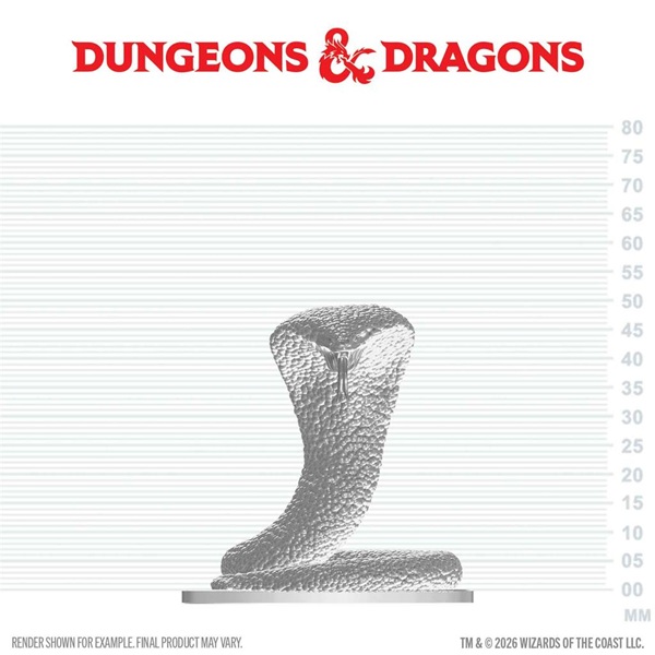 Dungeons Dragons Nolzur Apos Marvelous Miniatures: Polar Serpent Wzk90901