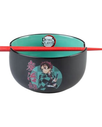 Demon Slayer Ramen Bowl With Chopsticks