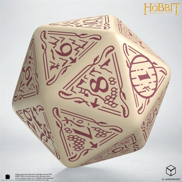 Dice 20 Sidet D20 Terning The Hobbit Tcg: Jumbo Dice Terra Spindown -workshop
