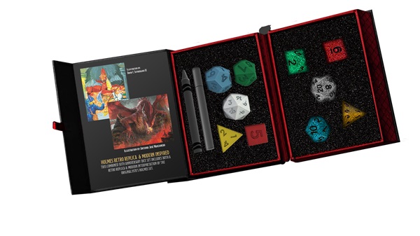 Dice Terningesæt 10 Terninger Dungeons Dragons 50th Anniversary: Then Now Dice Sets Commemorative Vintage