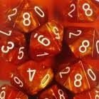 Dice Terninges 195 166 10 Terninger Scarab D10 10 Sidet Scarlet With Gold Signature