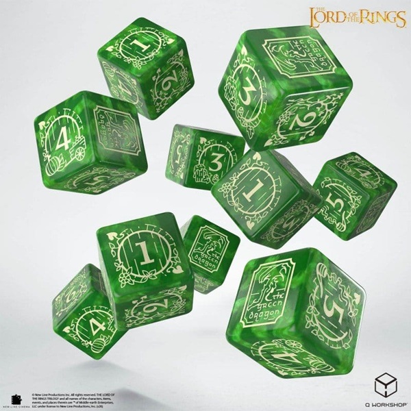 Dice Terningesæt 10 Terninger Sidet D6 The Lord Of The Rings: Shire