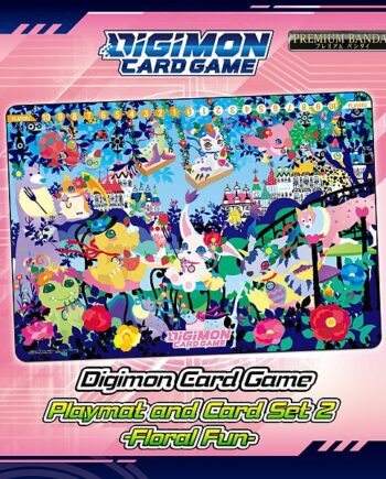 Digimon Card Game Pb09 Premium Bandai Set: Floral Fun  Playmat     Promokort