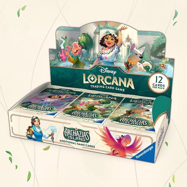 Disney Lorcana Tcg: Set Archazia Island Booster Display Box Med 24 Pakker