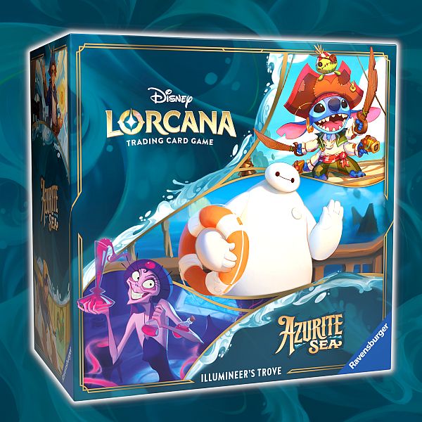 Disney Lorcana Tcg: Set Azurite Sea Illumineer Trove Booster Packs