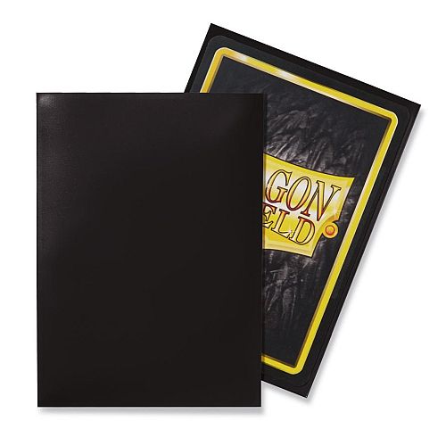 Dragon Shield Deck Protectors Classic: Black  Sort  100 Lommer Dragonshield Sleeves  At-10002