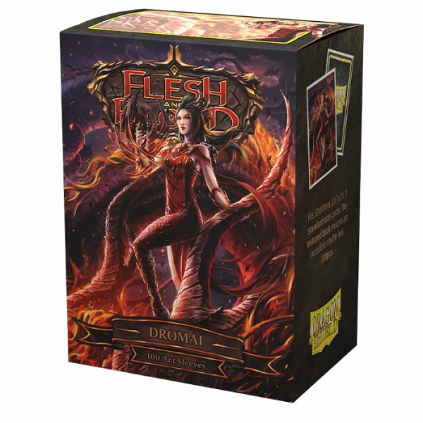 Dragon Shield Deck Protectors Matte Art Sleeves: Flesh And Blood Uprising: Dromai 100 Lommer Dragonshield Sleeves At-16050