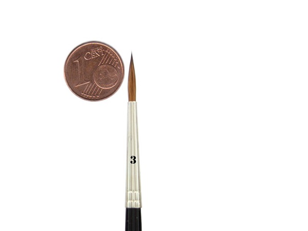 Feldherr Kolinsky Red Sable Brush Size 195 152 7mm Visible Hair Length 14mm