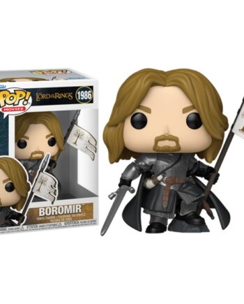 Funko Pop: The Lord Of The Rings Boromir With Gondor Flag  1986 Vinyl Figure 9cm