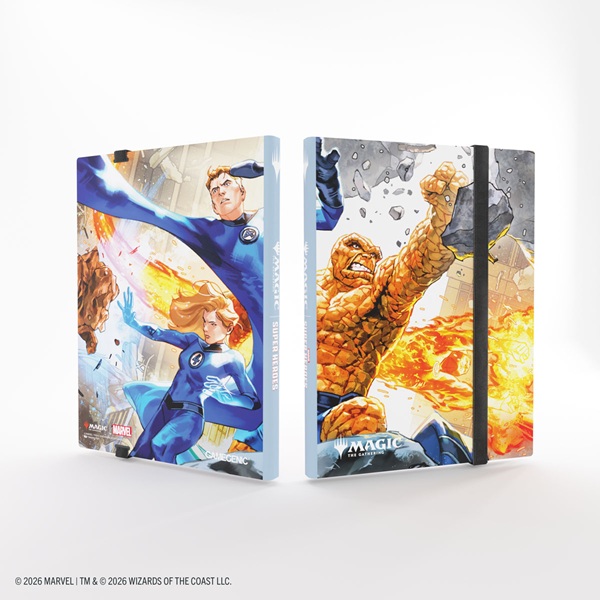 Gamegenic Mappe: Magic: The Gathering Marvel Super Heroes Casual Album 18-pocket Holder 360 Kort The Fantastic Four