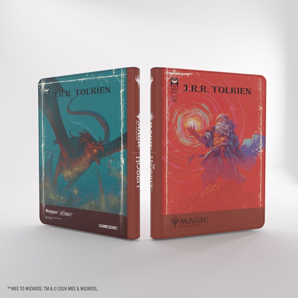 Gamegenic Mappe: Magic: The Gathering The Hobbit Zip-up Album 18-pocket Holder 360 Kort The Arkenstone Smaug Worm Of Dread