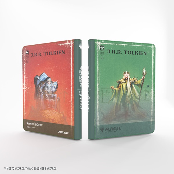 Gamegenic Mappe: Magic: The Gathering The Hobbit Zip-up Album 18-pocket Holder 360 Kort Thranduil The Elvenking Thorin The Mountain-king