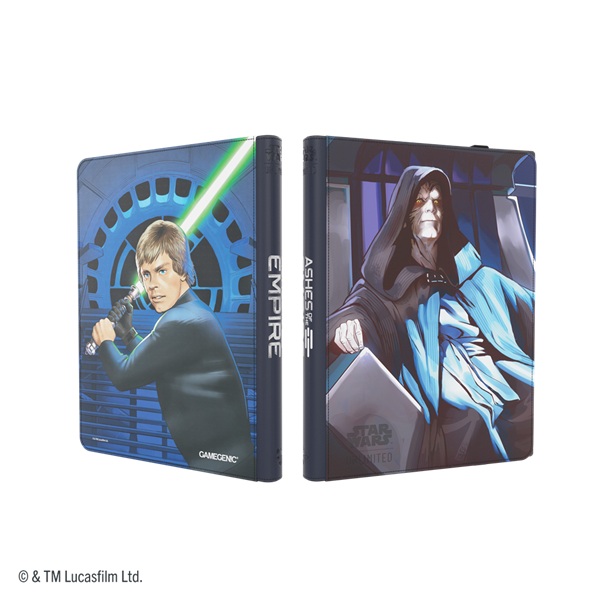 Gamegenic Mappe: Star Wars: Unlimited Set : Ashes Of The Empire Album 18-pocket Holder 360 Kort Jedi Luke Skywalker Emperor Palpatine