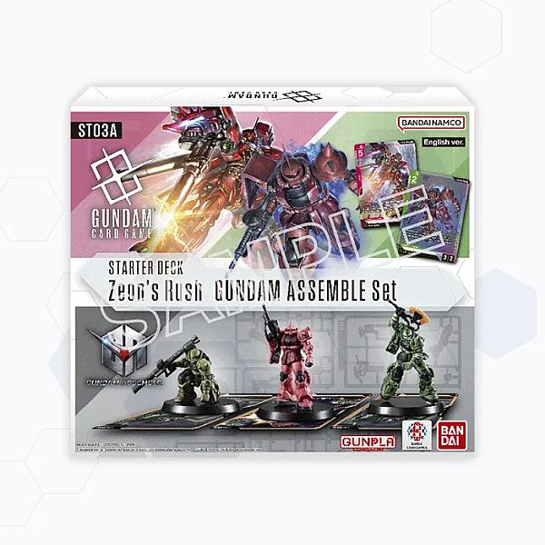 Gundam Card Game St03a Gundam Assemble Starter Deck: Zeon Rush