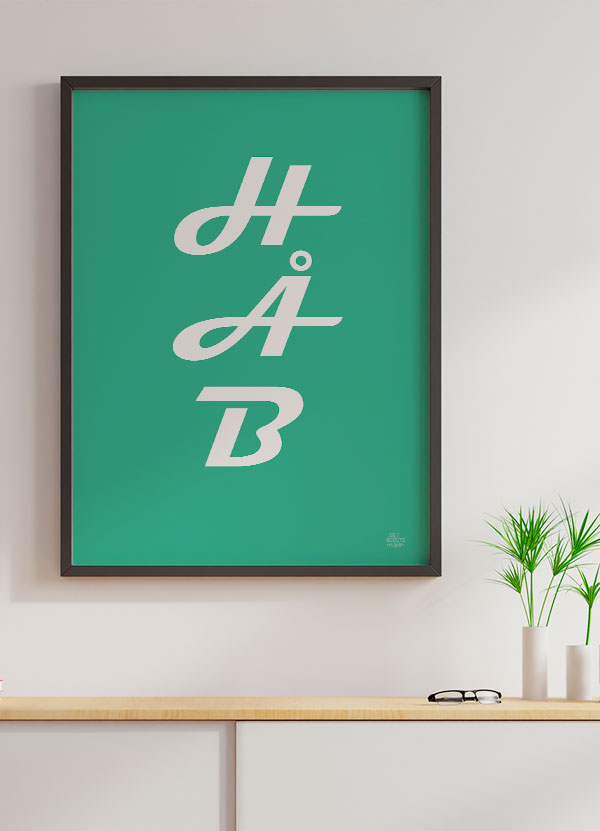 Håb-plakat Grøn 21 29 A4 Kr 199 -