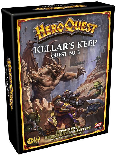 Heroquest Game System Engelsk Avalon Hill : Kellar Keep Quest Pack Expansion