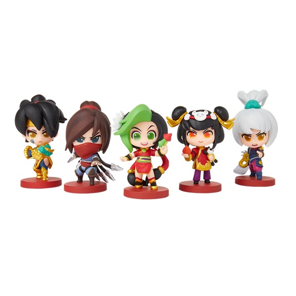 League Of Legends Collectible Figure Set 03: Lunar Revel Team Minis Vi Talon Jinx Annie Riven Special Edition