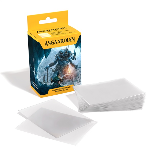 104 Lommer Asgaardian Standard Sleeves: Frosted Clear 1100