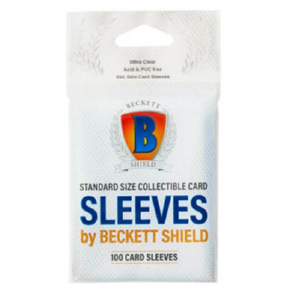 100 Lommer Beckett Shield Standard Card Sleeves Til Opbevaring Top Loaders Sleeves