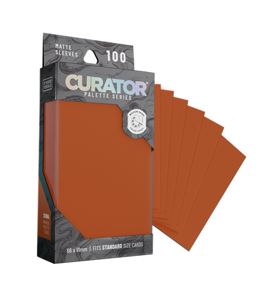 100 Lommer Curator Palette Sleeves: Sienna Standard Sleeves 66x91mm