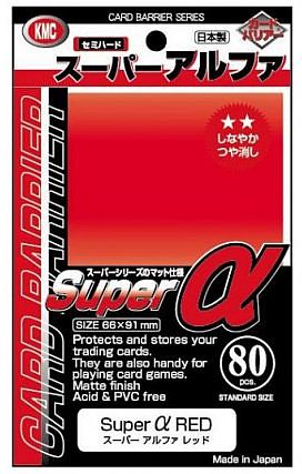 80 Lommer Kmc Alpha Super Red Sleeves