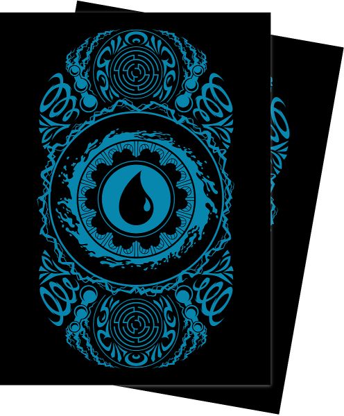 100 Lommer  Magic -sleeves: Mana  : Island  Blue Blå  Ultra Pro  19244