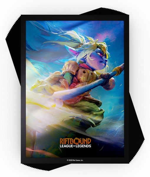 100 Lommer Riftbound: League Of Legends Tcg: Set 03: Unleashed : Poppy Keeper Of The Hammer Deck Protector Art Sleeves