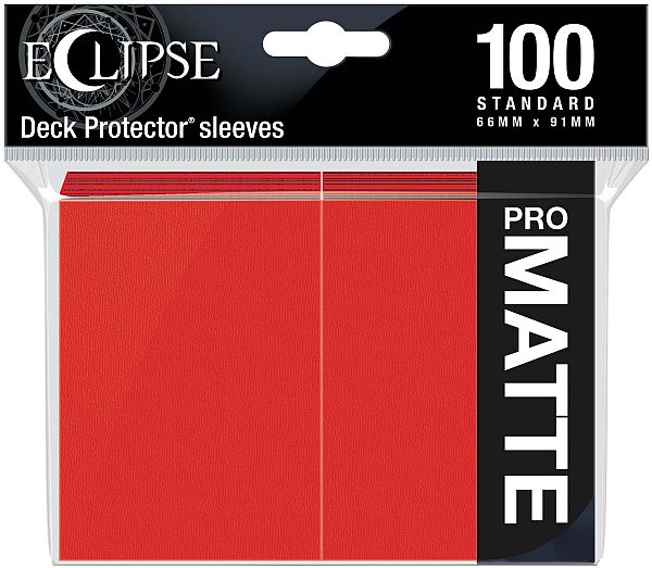 100 Lommer Ultra Pro Eclipse 2021 : Apple Red 195 184 Top Kvalitet Pro-matte Non-glare Professional Sleeves 15616