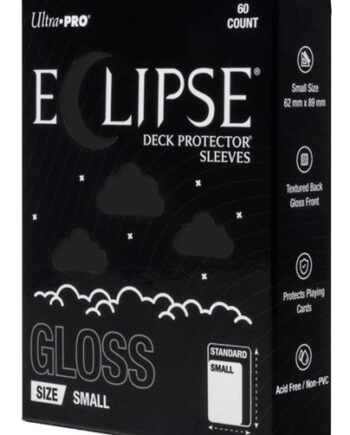 60 Lommer Ultra Pro Eclipse Gloss Small  2026 : Jet Black  Sort   Top Kvalitet  Professional Sleeves  16710