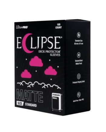105 Lommer Ultra Pro Eclipse Matte  2026 : Hot Pink  Lyserød   Top Kvalitet  Pro-matte Non-glare Professional Sleeves  16688