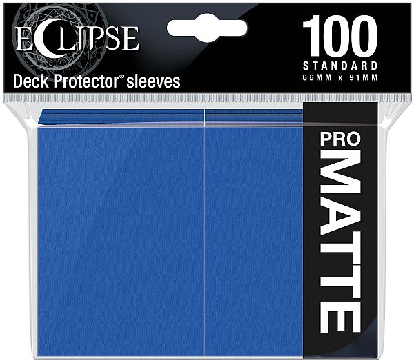 100 Lommer  Ultra Pro Eclipse  2021 : Pacific Blue  Blå   Top Kvalitet  Pro-matte Non-glare Professional Sleeves  15614