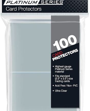 100 Lommer  Ultra Pro Platinum Series: Clear  Gennemsigtig   Top Kvalitet  Professional Sleeves  15221