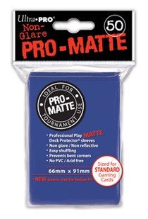 50 Lommer Ultra Pro Pro-matte: Blue Blå Høj Kvalitet Non-glare Professional Sleeves 82653