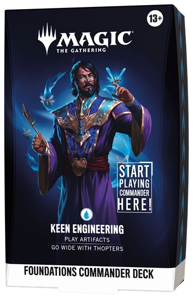 Magic: The Gathering Foundations Starter Commander Edh Multiplayer Magic Deck: V2 Keen Engineering 100 Kort