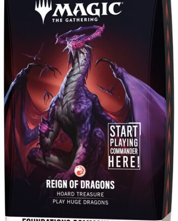 Magic: The Gathering Foundations Starter Commander  Edh  Multiplayer Magic Deck: V4 Reign Of Dragons 100 Kort