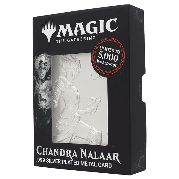 Magic The Gathering Ingot Chandra Nalaar Limited Edition Silver Plated