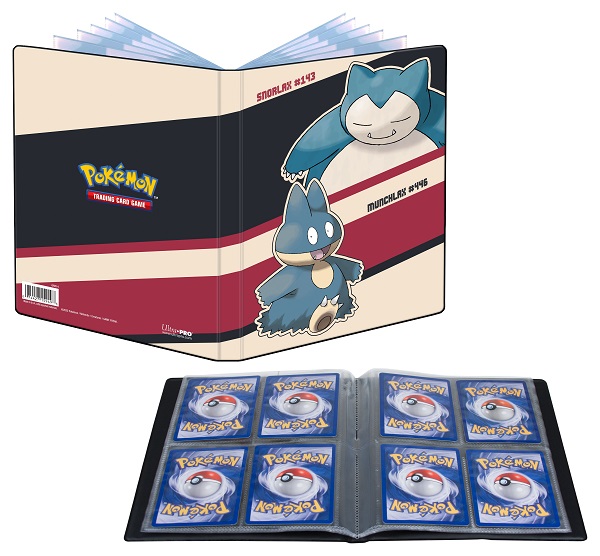 Mappe Pokemon Snorlax Munchlax Album -pocket Holder 80 Kort Oversized Kort Ultrapro 15949