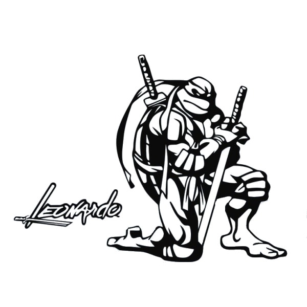 Ninja Turtles Wallsticker  Leonardo  88x66cm
