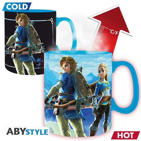 Nintendo: The Legend Of Zelda Breath The Wild Heat Change Mug 460ml