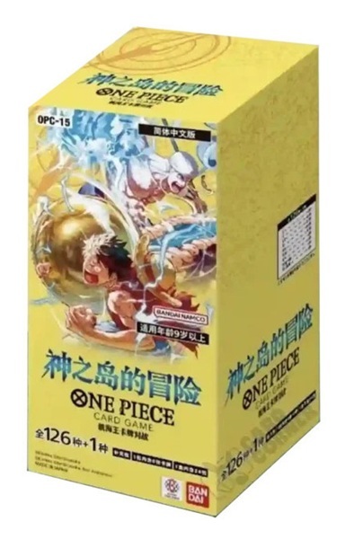 One Piece Card Game: Japansk Japanese Op15 Adventure On Kami Apos Island Booster Display Box Med 24 Pakker