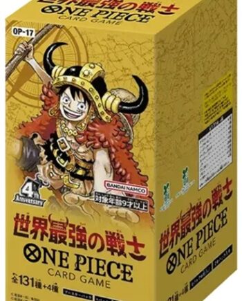 One Piece Card Game: Japansk Japanese Op17 The World Apos   Strongest Warriors Booster Display  Box Med 24 Pakker