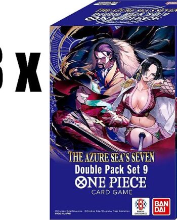One Piece Card Game: Op14-eb04: The Azure Sea Apos   Seven Dp09 Double Pack Set Display    Double Pack Sets  16 Boosters