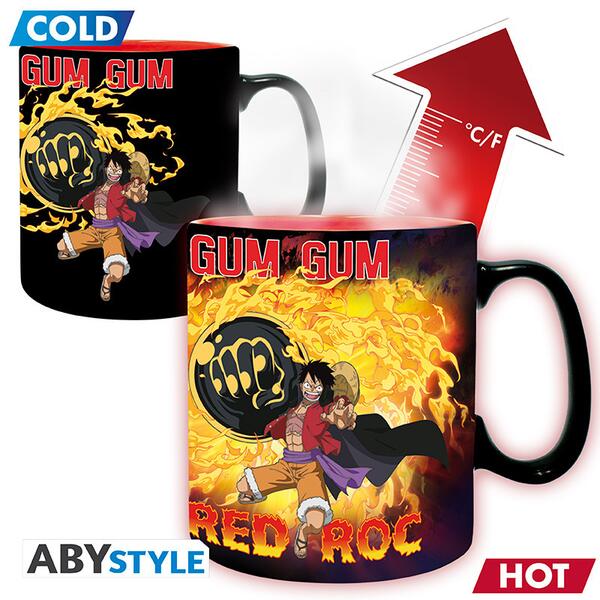 One Piece Luffy Vs Kaido Heat Change Mug 460ml