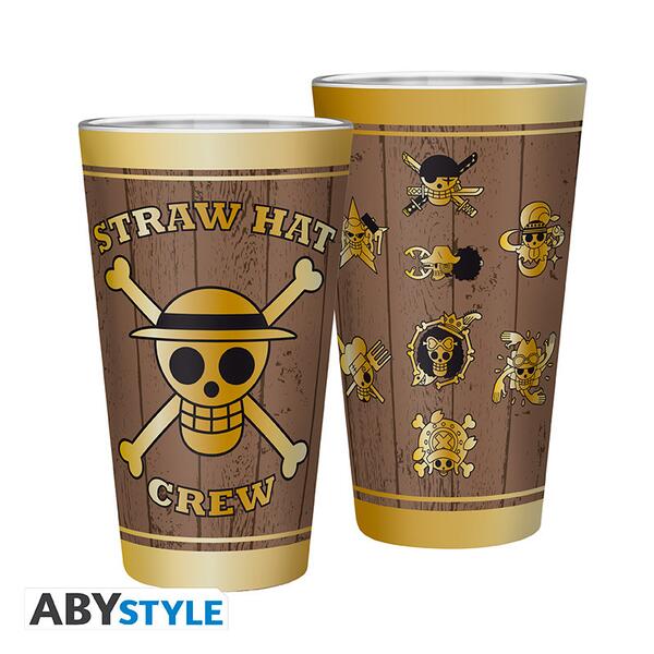 One Piece Skulls Large Glass 400ml